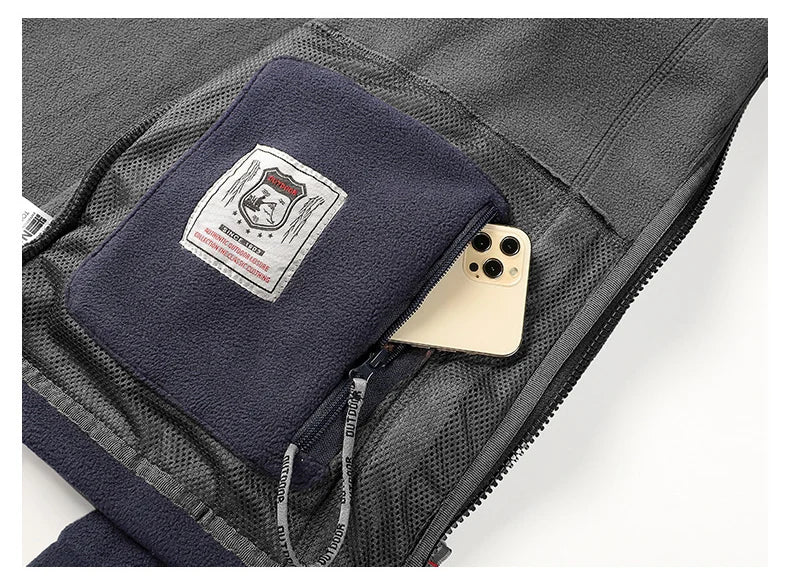 Men’s Polar Fleece Jacket | Windbreaker Winter Coat