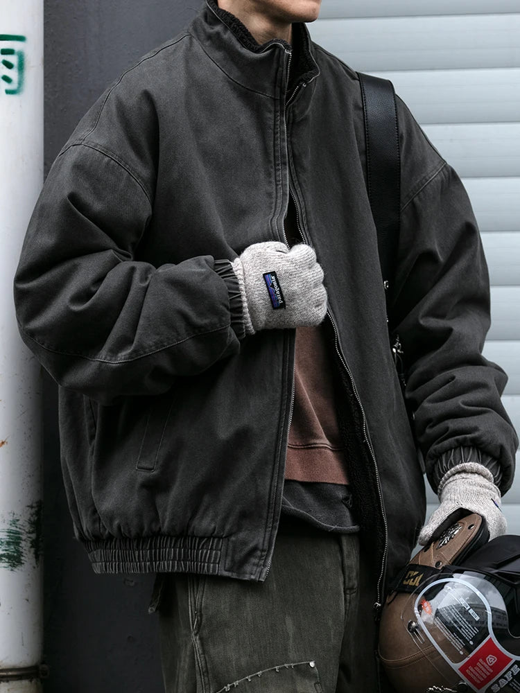 Japanese Vintage Polar Fleece Jacket | Men’s Winter Thick Jacket