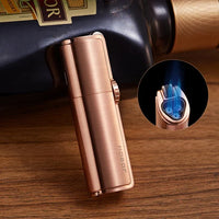 4-Flame Jet Torch Windproof Cigar Lighter | Metal Butane Lighter
