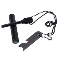 Fire Steel Magnesium Rod | Spark Steel with Chain & Compass