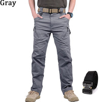 Mens Waterproof Cargo Pants Elastic Multiple Pocket Military Male Trousers Outdoor Joggers Pant Plus Size Tactical Pants Men