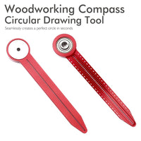 Woodworking Drawing Compass | Circular Hole Ruler & Scribe Gauge