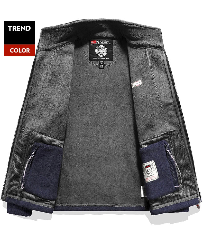 Outdoors Winter Polar Fleece Jacket Men Thermal Fleece Tactical Sports Coat Militar Softshell Hiking Outdoor Army Jackets