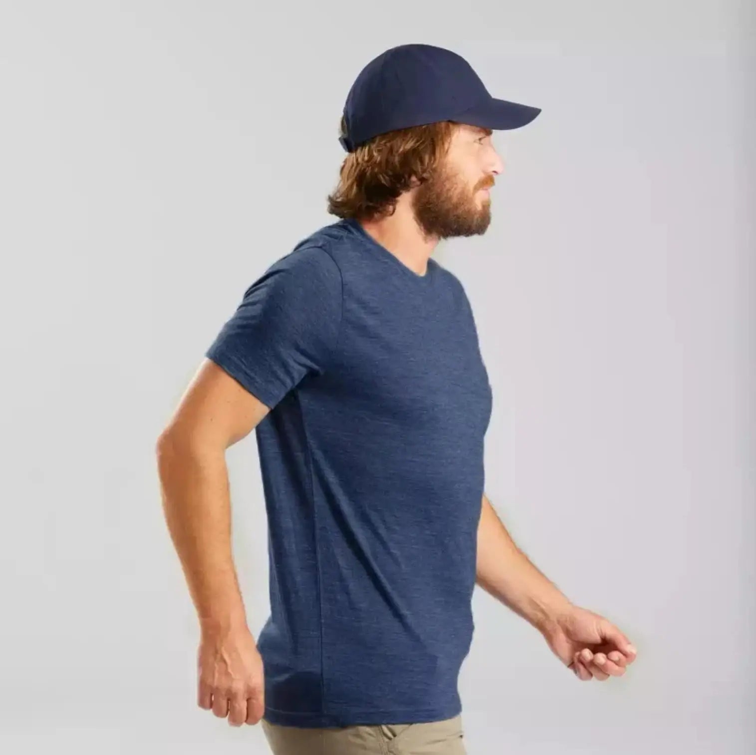100% Merino Wool T shirt Men Base Layer Merino Shirt Wicking Breathable Quick Dry Anti-Odor No-itch Big USA Size