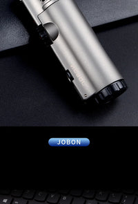 4-Flame Jet Torch Windproof Cigar Lighter | Metal Butane Lighter