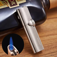 4-Flame Jet Torch Windproof Cigar Lighter | Metal Butane Lighter