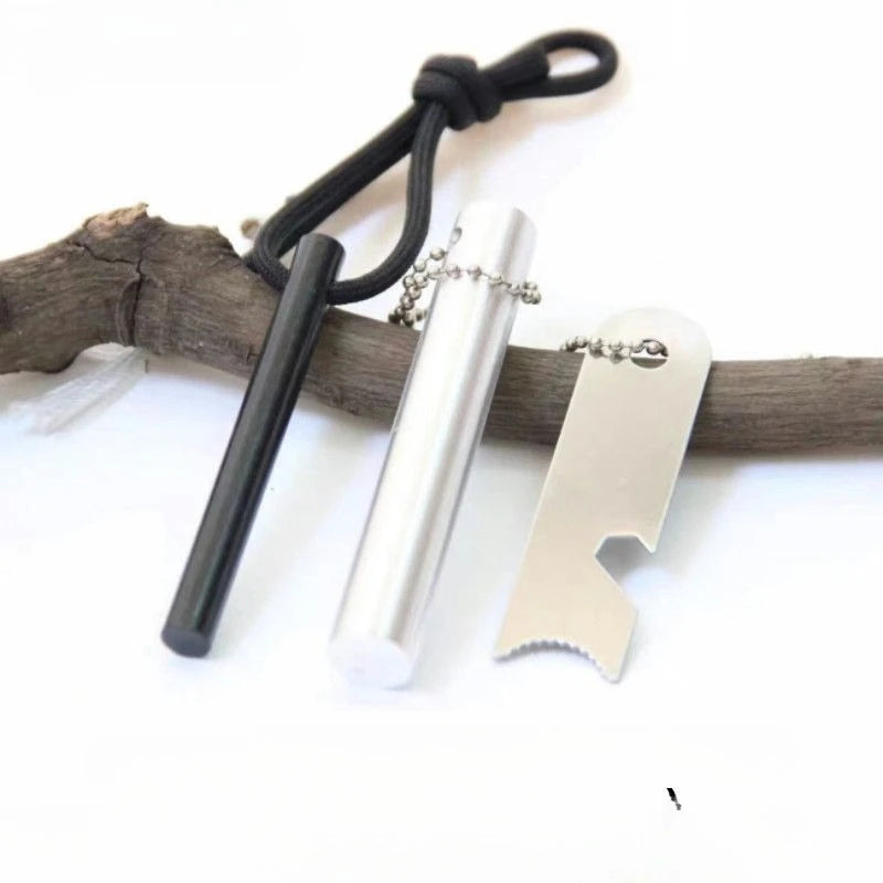 Outdoor Survival Fire Starter | Magnesium Flint Rod Kit