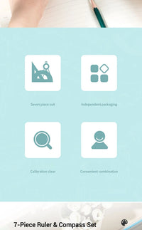 Deli Compass Set | Multifunctional Drawing & Ruler Kit