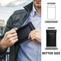Signal Blocking Faraday Bag Retardant EMF Protection Shielding Pouch Black Anti-tracking Cell Phone Blocker Phone