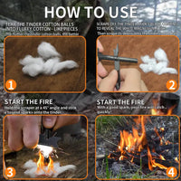 Outdoor Flammable Cotton Core | Mini Fire Starter