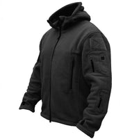 Men Polar Fleece Tactical Winter Autumn Hiking Fishing Camping Trekking Thermal Jackets Outdoor Sports Hood Caro Coat Softshell