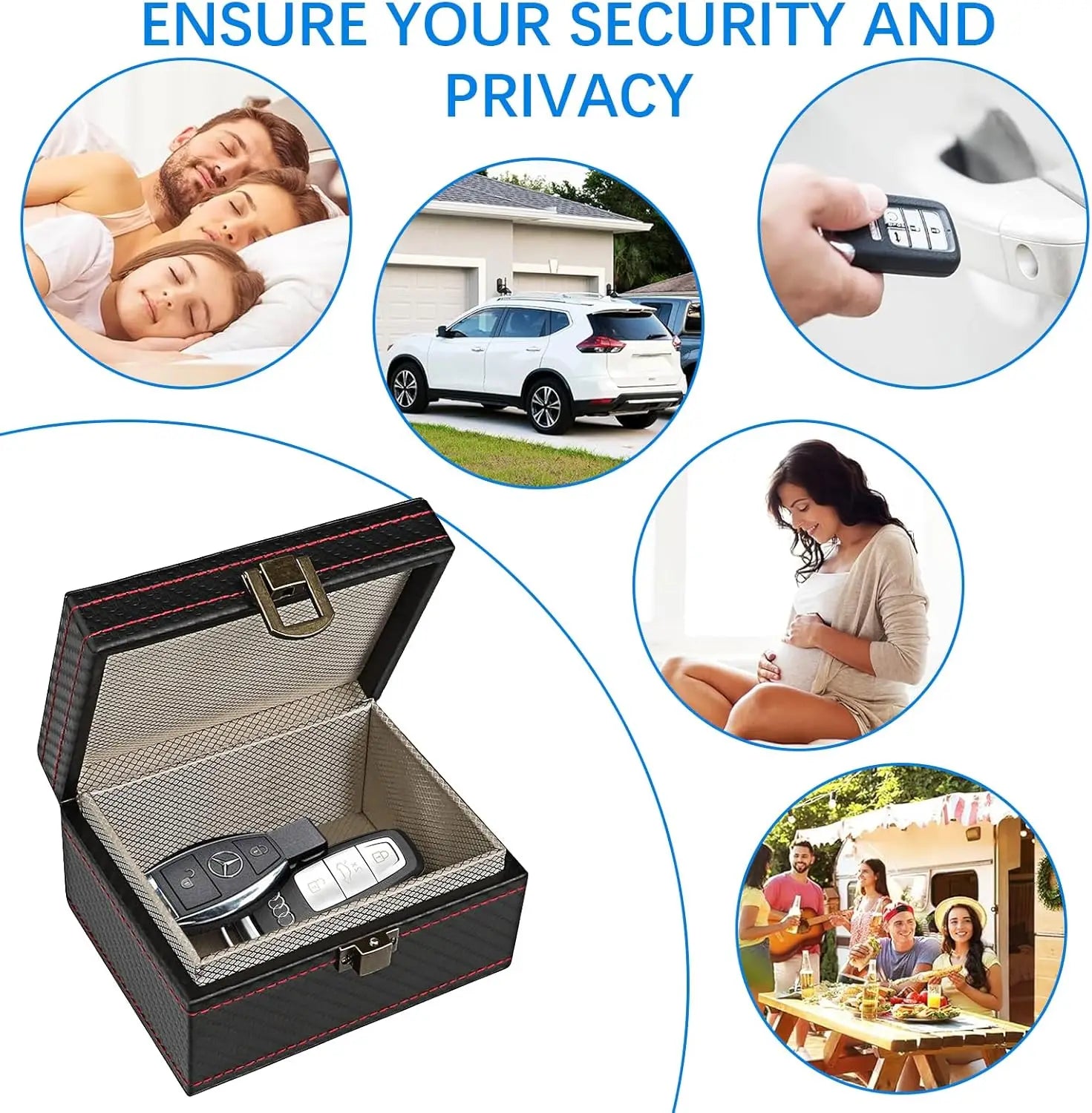Protection Car Key Box & 2 Faraday Bags | Keyless Go Protection