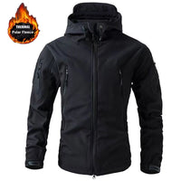 Men’s Softshell Fleece Jacket | Winter Windproof Outdoor Coat