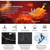 TRVLWEGO Winter Women Camping Hiking Pants Travel Soft Shell Warm Waterproof Fleece Windproof Outdoor Skiing Trekking Trousers