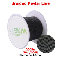 9KM DWLIFE Kevlar Cord | High-Strength Braided Rope