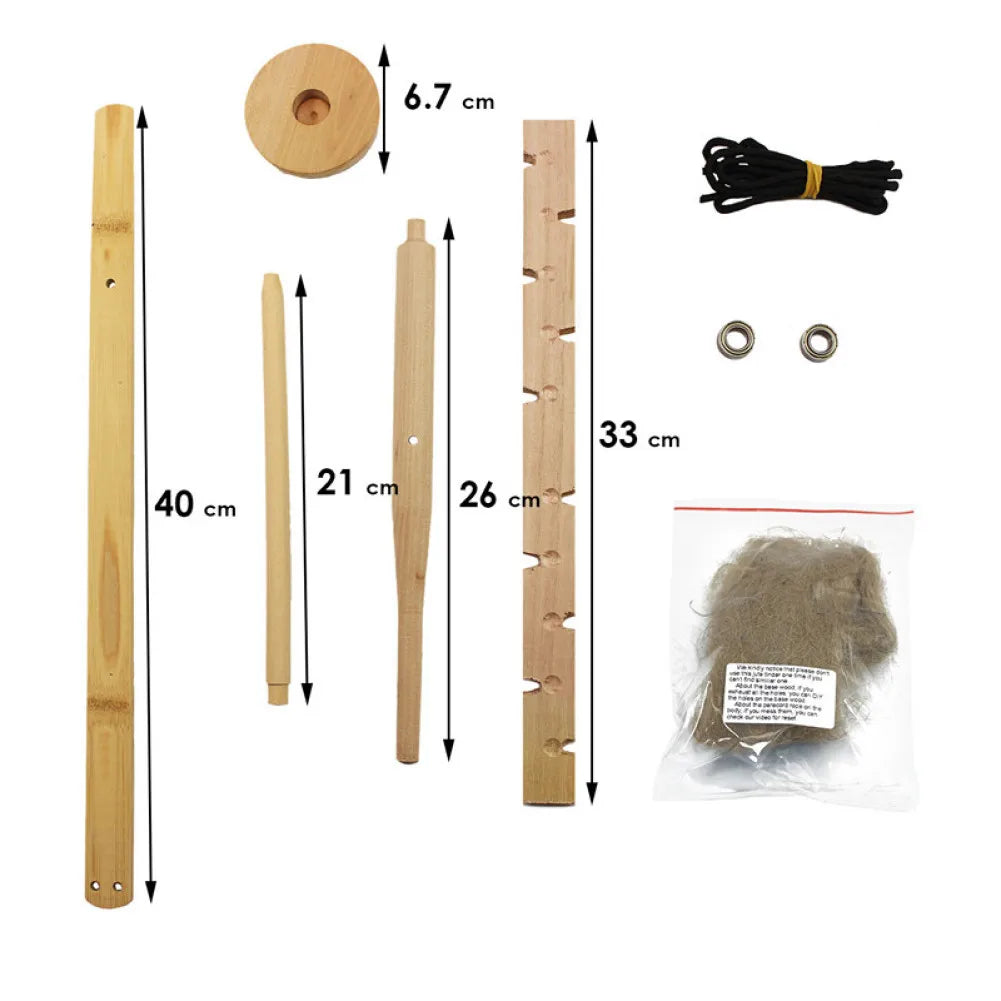 Bow Drill Kit Fire Starter | Primitive Wood Survival Tool