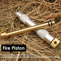 Brass Fire Piston Kit | Outdoor Emergency Fire Starter
