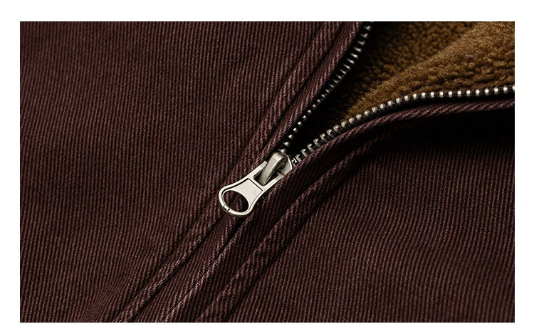 Japanese Vintage MenPolar Wool Jacket Winter High Quality Coat Thick Korean Streetwear Loose Couple Fashionable Male Warm Jacket