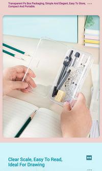 Geometry Box Math Compass Set | 8-Piece Student Supplies