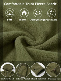 Men’s Tactical Fleece Jacket | Hooded Winter Warm Jacket