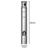 Titanium Emergency Survival Whistle with Lanyard – Ultralight Safety Whistle for Camping, Hiking & Outdoor Adventures