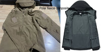 Men’s Softshell Fleece Jacket | Winter Windproof Outdoor Coat