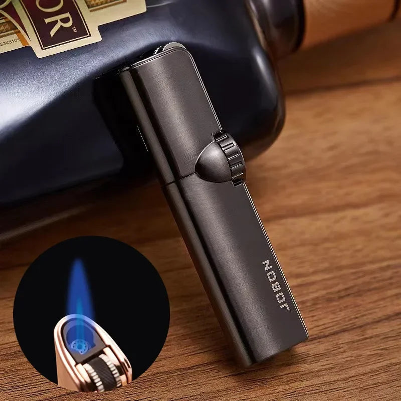 4-Flame Jet Torch Windproof Cigar Lighter | Metal Butane Lighter