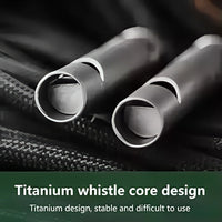 Titanium Emergency Survival Whistle with Lanyard – Ultralight Safety Whistle for Camping, Hiking & Outdoor Adventures