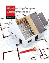 Woodworking Drawing Compass | Circular Hole Ruler & Scribe Gauge