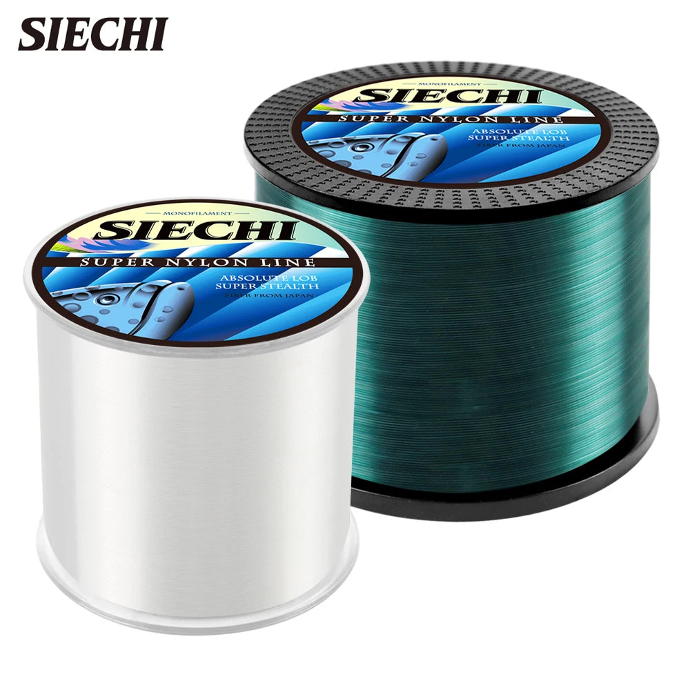 SIECHI Fluorocarbon Fishing Line | 500M / 1000M Strong Sinking Carp Line