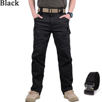 Mens Waterproof Cargo Pants Elastic Multiple Pocket Military Male Trousers Outdoor Joggers Pant Plus Size Tactical Pants Men