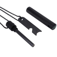Fire Steel Magnesium Rod | Spark Steel with Chain & Compass