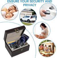 Anti Theft Faraday Box with Bag for Key Fob Cage RFID Faraday Key Fob Protector Radiation-proof Mobile Phone Box Car Keyless