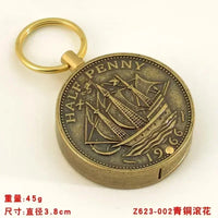 Retro Coin Kerosene Torch Lighter | Mini Portable Keychain Cigarette Lighter