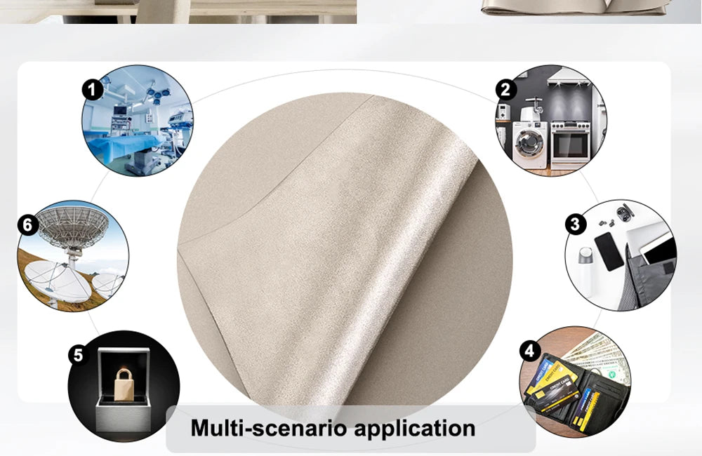 5G EMF Shielding Fabric | Anti-Radiation EMI RF RFID Blocking Cloth