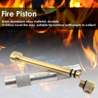 Brass Fire Piston Kit | Outdoor Emergency Fire Starter