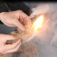 Natural Jute Silk Fire Starters | Lightweight Emergency Fire Igniter