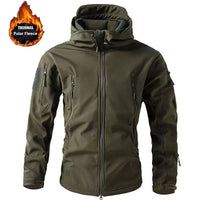 Men’s Softshell Fleece Jacket | Winter Windproof Outdoor Coat