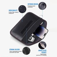 Faraday Pouch for Car Keys | 2-Pack RFID Signal Blocking Bag