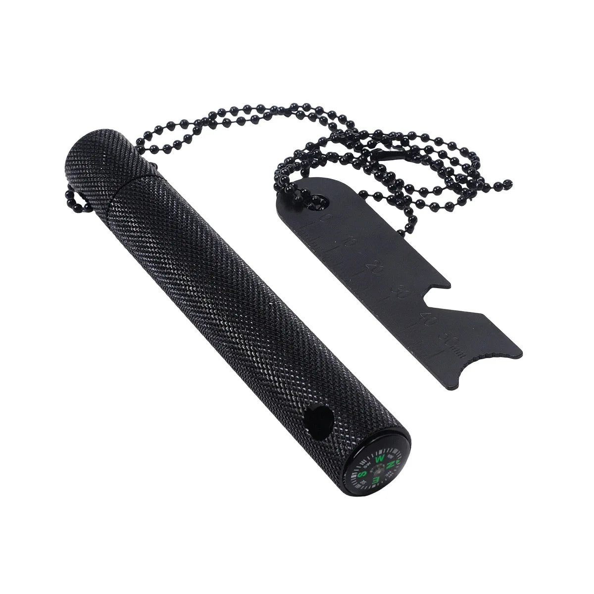 Fire Steel Magnesium Rod | Spark Steel with Chain & Compass