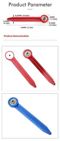 Woodworking Drawing Compass | Circular Hole Ruler & Scribe Gauge