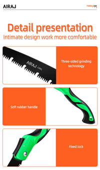 AIRAJ Multifunctional Folding Saw | Woodworking & Outdoor Cutting Tool