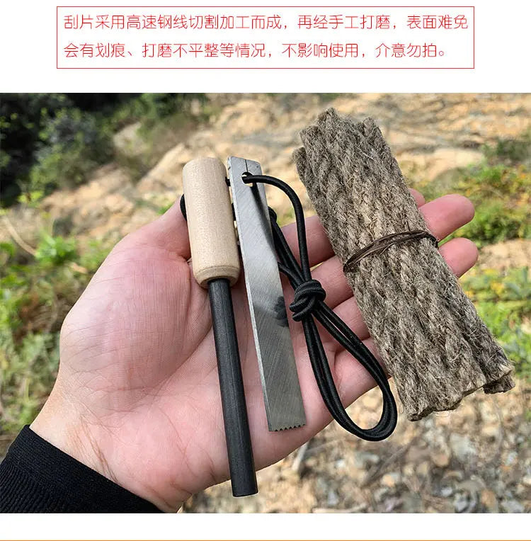 Windproof Waterproof Flint Fire Starter | Outdoor Survival Fire Stick