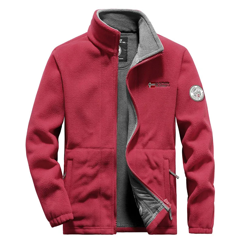 Men’s Polar Fleece Jacket | Windbreaker Winter Coat