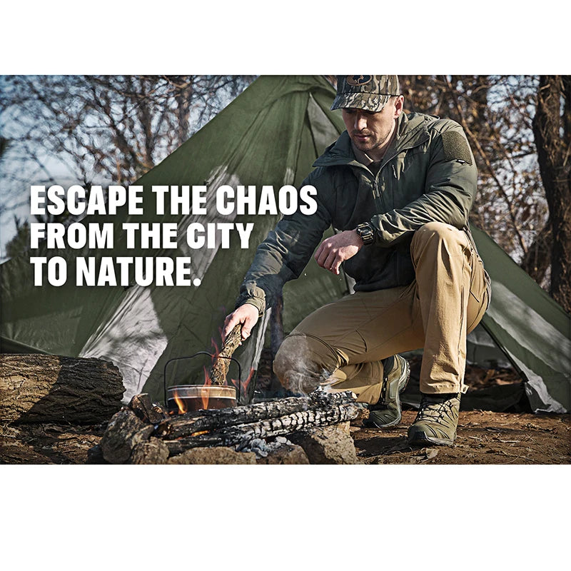 Men’s Convertible Cargo Tactical Pants | Water-Resistant Hiking & Outdoor Pants