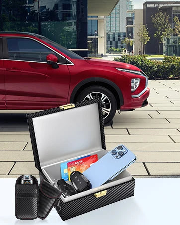 Faraday Car Key Bag Signal Blocking Pouch Keyless Entry RFID Blocker Bag for Car Security Anti-Theft Remote Protecter