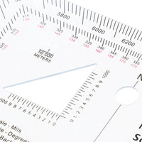 Military MGRS Map Coordinate Scale Protractor | Land Navigation Tool