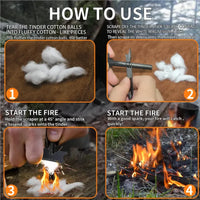 Outdoor Flammable Cotton Core | Mini Fire Starter