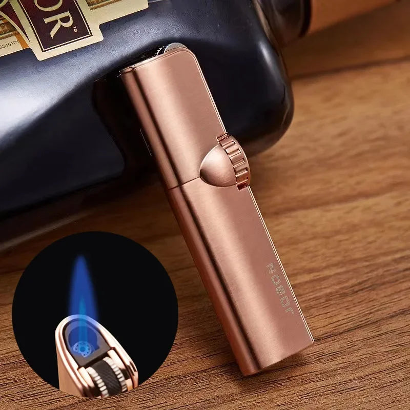 4-Flame Jet Torch Windproof Cigar Lighter | Metal Butane Lighter