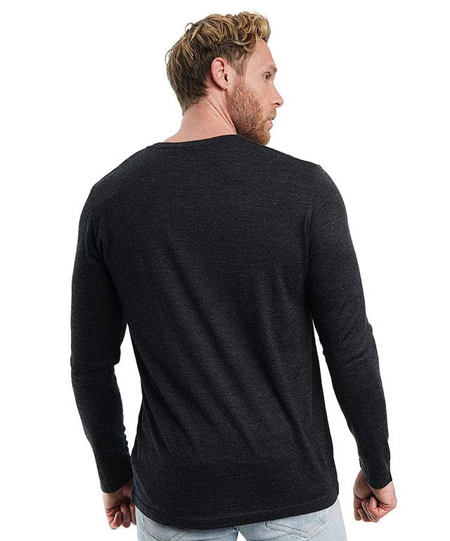 100% Merino Wool Base Layer Men Merino Wool Long Sleeve 240G Midweight Thermal Underwear Wicking Breathable Top + Hiking Socks